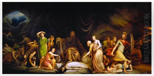 Court of Death Oil Painting by Rembrandt Peale