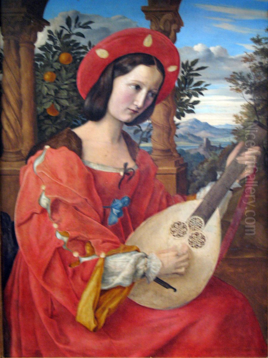 Clara Bianca of Quandt Oil Painting by Julius Schnorr Von Carolsfeld