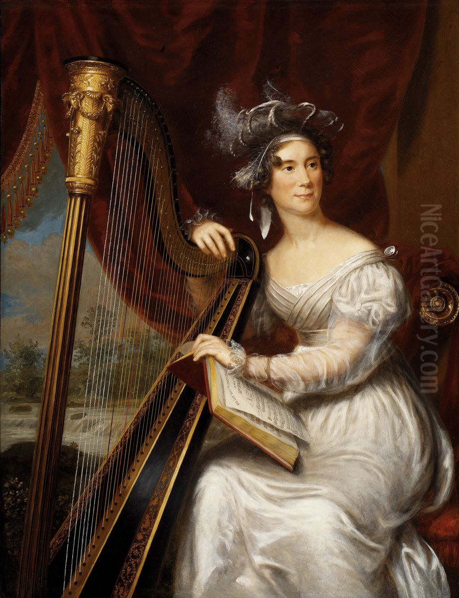 Portrait of Louisa Adams, wife of John Quincy Adams Oil Painting by Charles Bird King
