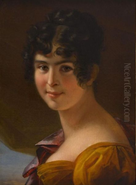 Adele Foucher. Oil Painting by Julie Hugo