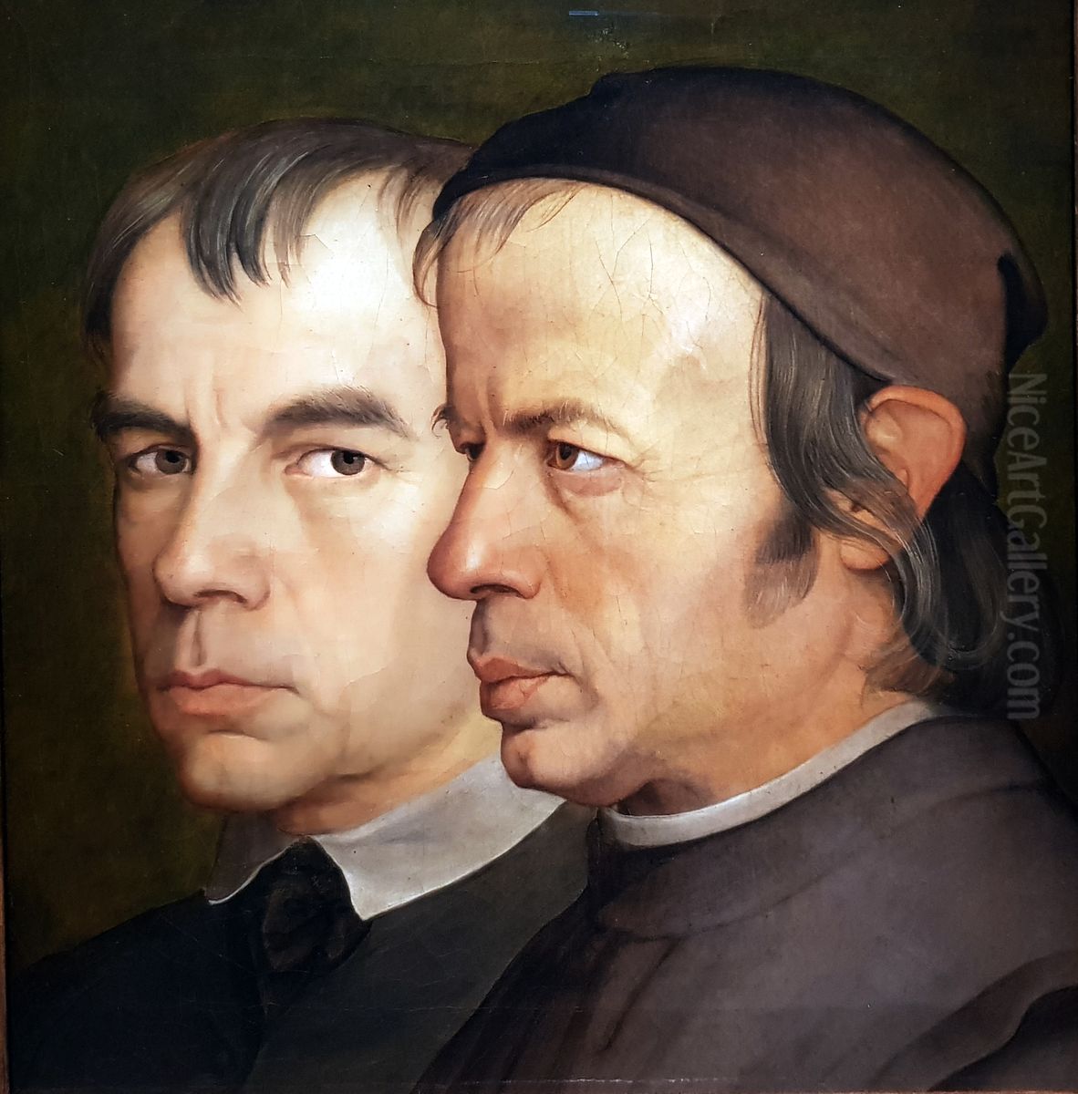 The Eberhard Brothers Oil Painting by Johann Anton Ramboux