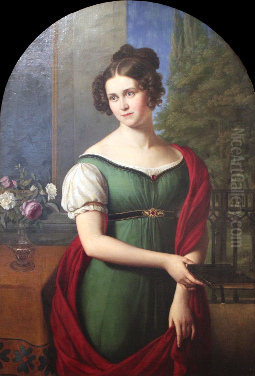Portrait of Lili Parthey Oil Painting by Friedrich Wilhelm Schadow