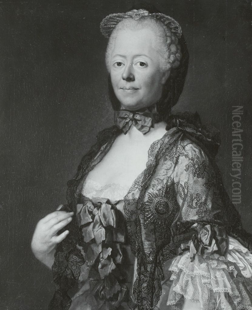 Portrait of Maria Antonia of Bavaria, Electress of Saxony Oil Painting by Anton Graff