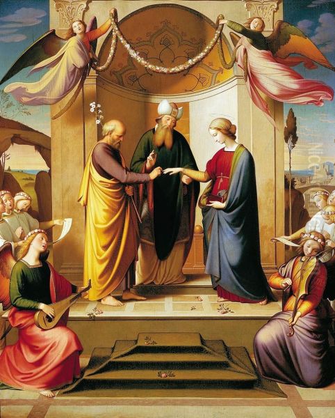 Marriage of the Virgin (Sposalizio). Oil Painting by Johann Friedrich Overbeck