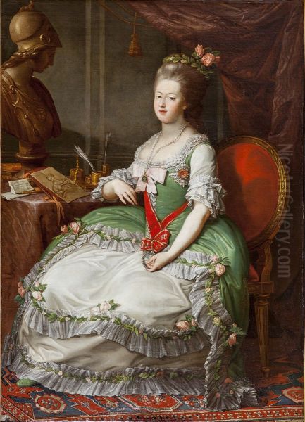 Portrait of Maria Feodorovna (Sophie Dorothea of Wurttemberg) Oil Painting by Pompeo Batoni