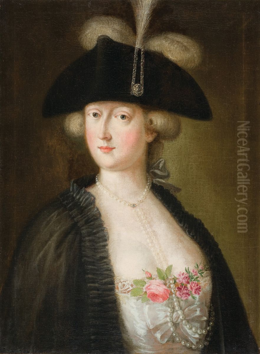 Portrat der Maria Feodorovna (Sophie Dorothea of Wurttemberg) Oil Painting by Andreas Herrlein Portrat der Maria Feodorovna (Sophie Dorothea of Wurttemberg) Oil Painting by Andreas Herrlein