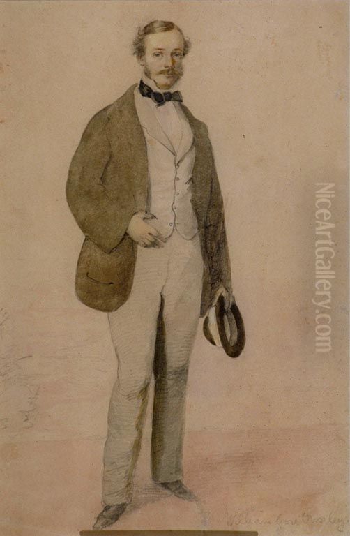 Portrait of Sir William Gore Ouseley (1797-1866) (Self-portrait) Oil Painting by William Gore Ouseley