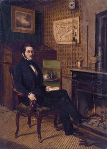 Bildnis Carl Beat Rudolf von Tscharner (1810-1896), Fursprecher. Bildnis Carl Beat Rudolf von Tscharner (1810-1896), Fursprecher.