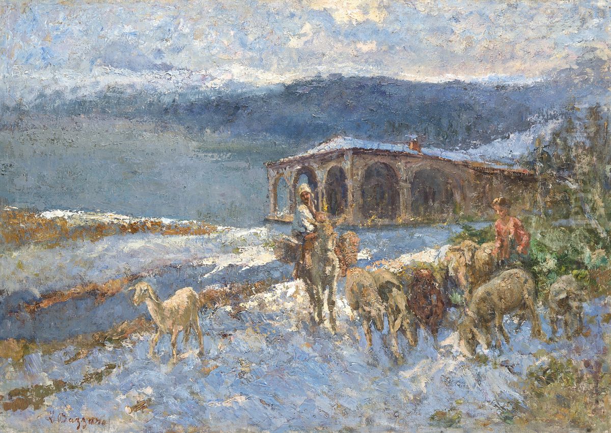 Sul Giomein Oil Painting by Leonardo Bazzaro