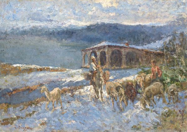 Sul Giomein Oil Painting by Leonardo Bazzaro