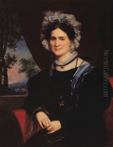 Portrait of Portrait of Mrs. William  (Elizabeth Meade Creighton) Oil Painting by Charles Bird King