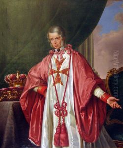 Portrait of Leopold II, Grand Duke of Tuscany, with the insignia of the Order of Saint Stephen (1797-1870)