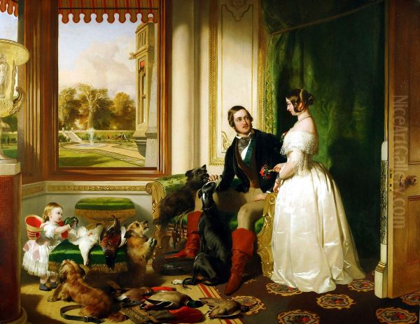 Windsor Castle in Modern Times, 1840-43 Oil Painting by Edwin Landseer