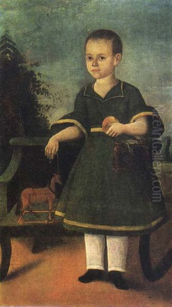 Portrait of P.P.Temerin Oil Painting by Pavel Kolendas