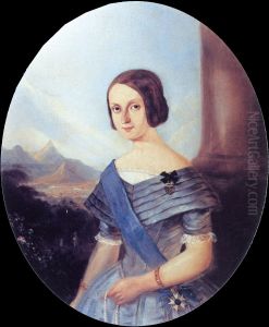 Portrait of Empress Teresa Cristina of Brazil