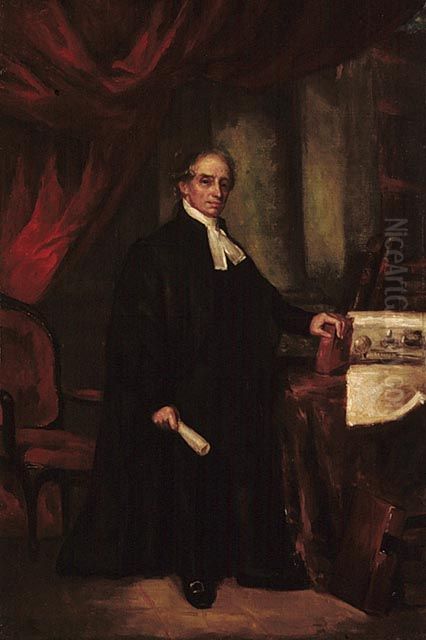 Sir Brenton Halliburton. Oil Painting by Albert Gallatin Hoit
