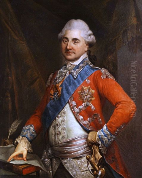 Portrait ofStanislaw August Poniatowski(1732-1798) Oil Painting by Marcello Bacciarelli