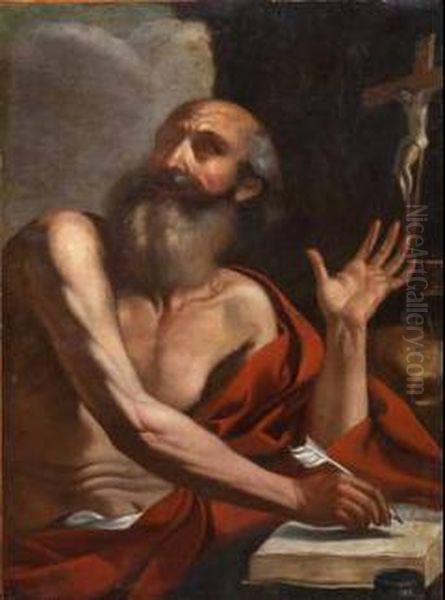 San Girolamo Oil Painting by Michelangelo Merisi Da Caravaggio