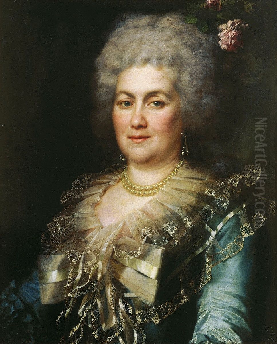 Portrait of Gubareva Oil Painting by Dmitry Levitzky