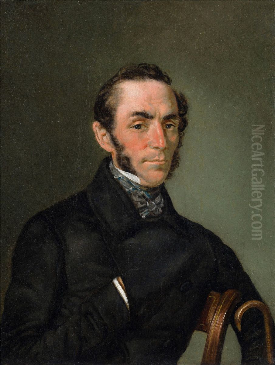 Portret mezczyzny Oil Painting by Feliks Peczarski Portret mezczyzny Oil Painting by Feliks Peczarski