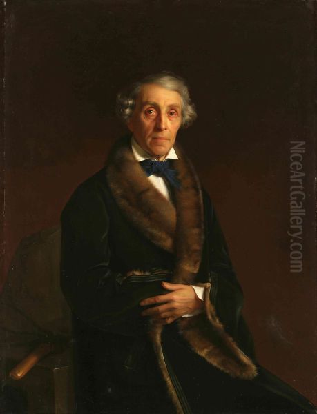 Portrait of Fyodor Petrovich Tolstoy Oil Painting by Sergey Zaryanko