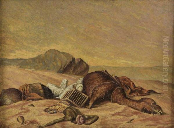 After thesimoom Oil Painting by Jean-Francois Portaels