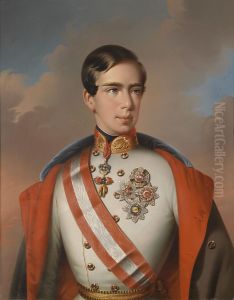 Kaiser Franz Joseph I. von Osterreich in Feldmarschallsuniform mit Ordensschmuck