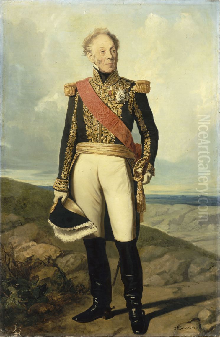 Portrait ofRemi Joseph Isidore Exelmans, Marechal De France (1775-1852) Oil Painting by Charles-Philippe Lariviere