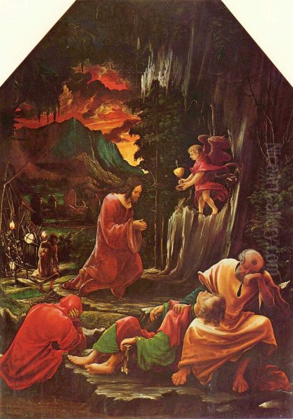 Christ on the Mount of Olives Oil Painting by Albrecht Altdorfer