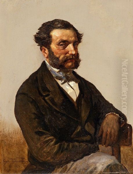 self-portrait Oil Painting by Eugene Verboeckhoven