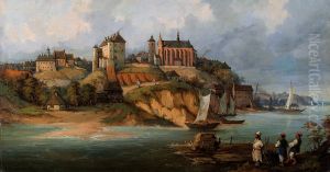 Widok Sandomierza od strony Wisly Widok Sandomierza od strony Wisly