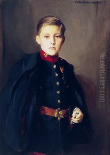 Portrait of Infante Don Gonzalo de Borbon Oil Painting by Philip de Laszlo