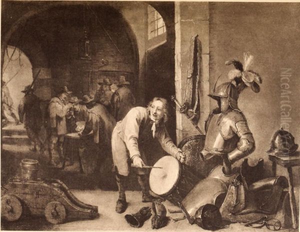 Guard Room Oil Painting by David Teniers the Younger