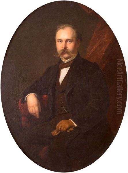 Portret Augusta Karskiego Oil Painting by Jozef Simmler