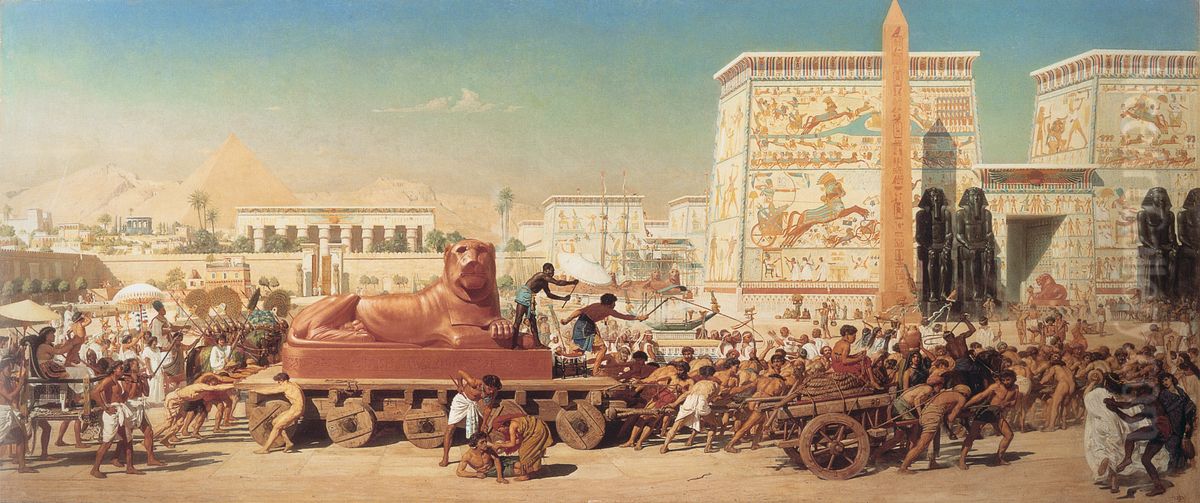 Israel in Egypt Oil Painting by Edward Poynter