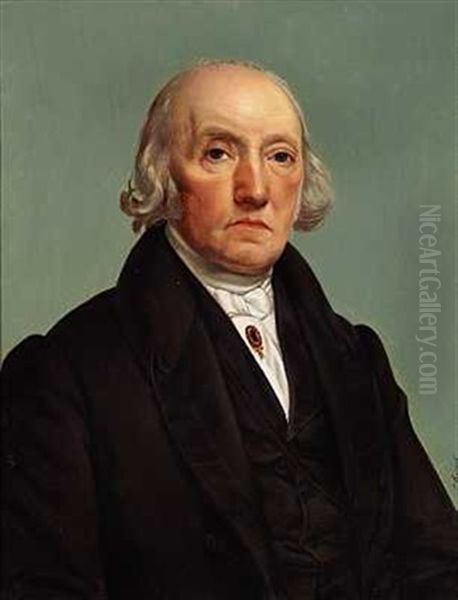 Portrait of Antoine Bournonville. Oil Painting by Louis Aumont