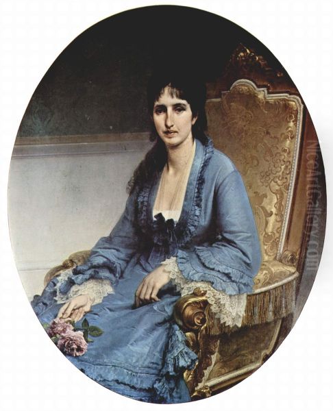 Ritratto della contessa Antonietta Negroni Prati Morosini Oil Painting by Francesco Hayez
