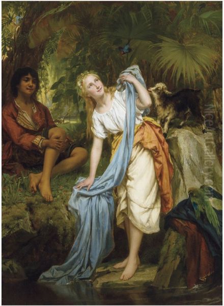 Summer fantasy Oil Painting by Karel Ooms