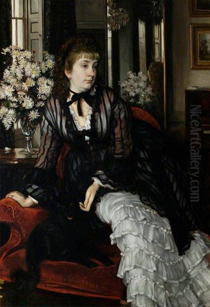 Portrait of Sydney Milner-Gibson Oil Painting by James Tissot
