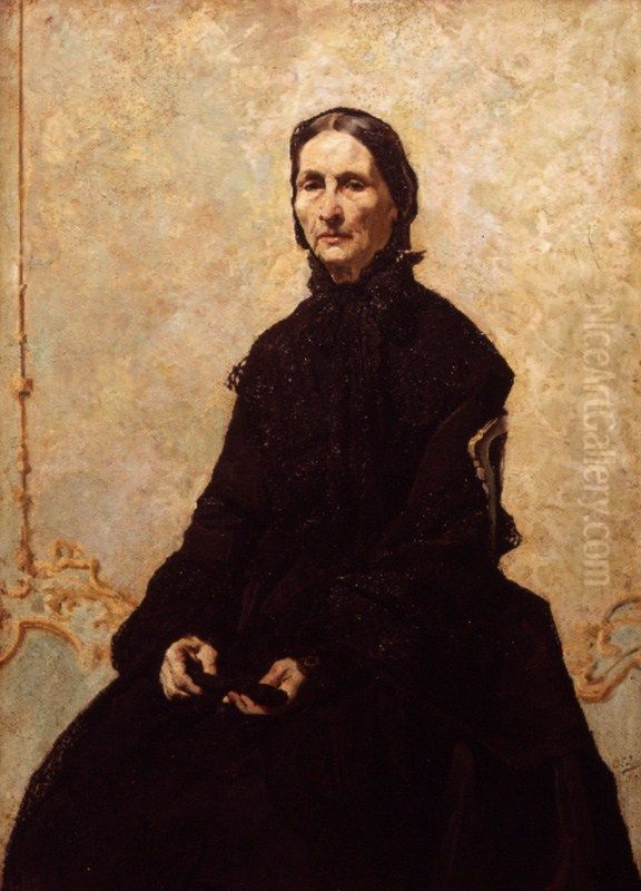 Portrait of Ana Colin i Perinat Oil Painting by Emilio Sala