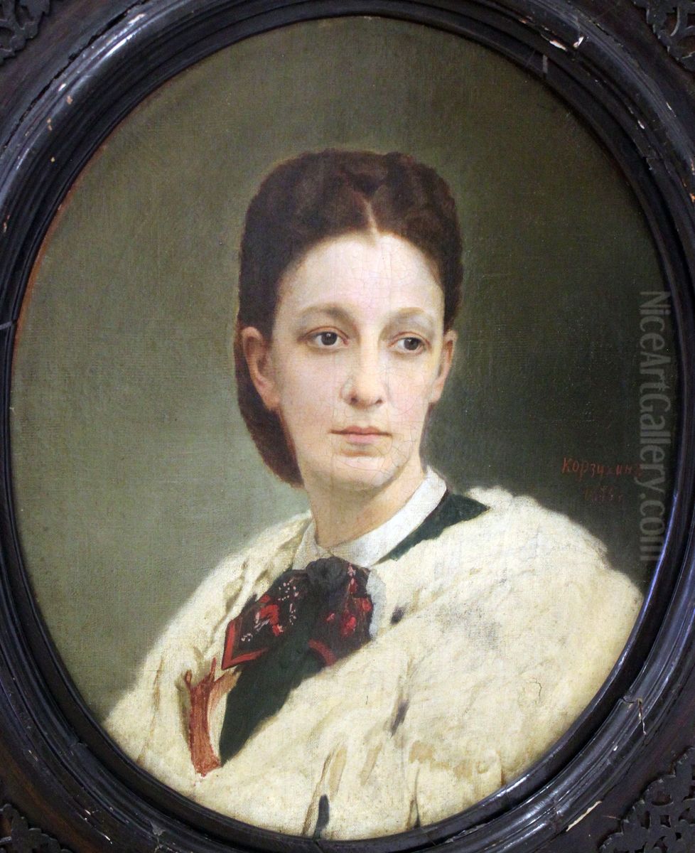 Portrait of a woman Oil Painting by Alexei Korzukhin