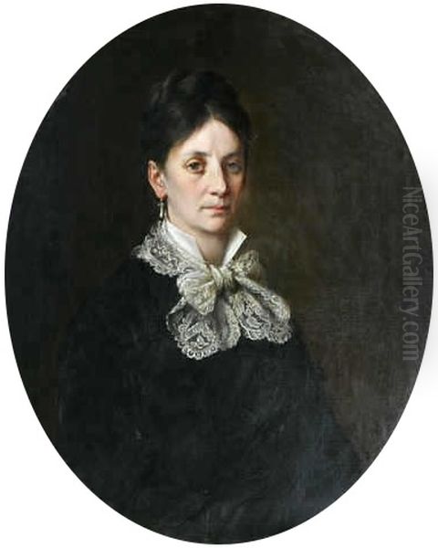 Portret Jozefy z Rosenzweigow Stanislawowej Szarskiej (1832-1898) Oil Painting by unknown