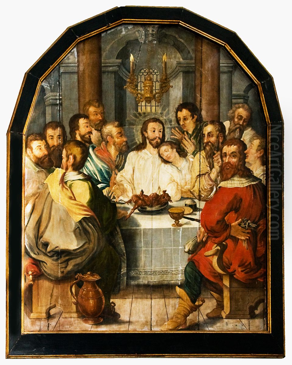 Nadverbilledet i Haderslev Domkirke Oil Painting by Peter Candid