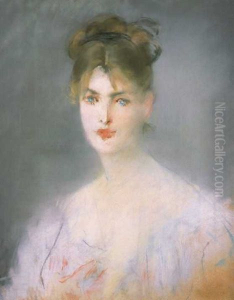 Head of a Young Woman (Ellen Andree) Oil Painting by Edouard Manet