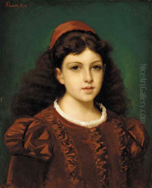 Young page Oil Painting by Alexandre Robert Young page Oil Painting by Alexandre Robert