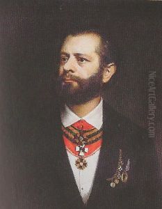 Portrat vonHugo FranzRitter von Brachelli (1834-1892), Rektor derTechnische Hochschule Wien