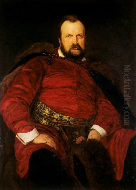 Portrait of Wlodzimierz Dzieduszycki
                             pl=Portret Wlodzimierza Dzieduszyckiego Oil Painting by Henryk Rodakowski