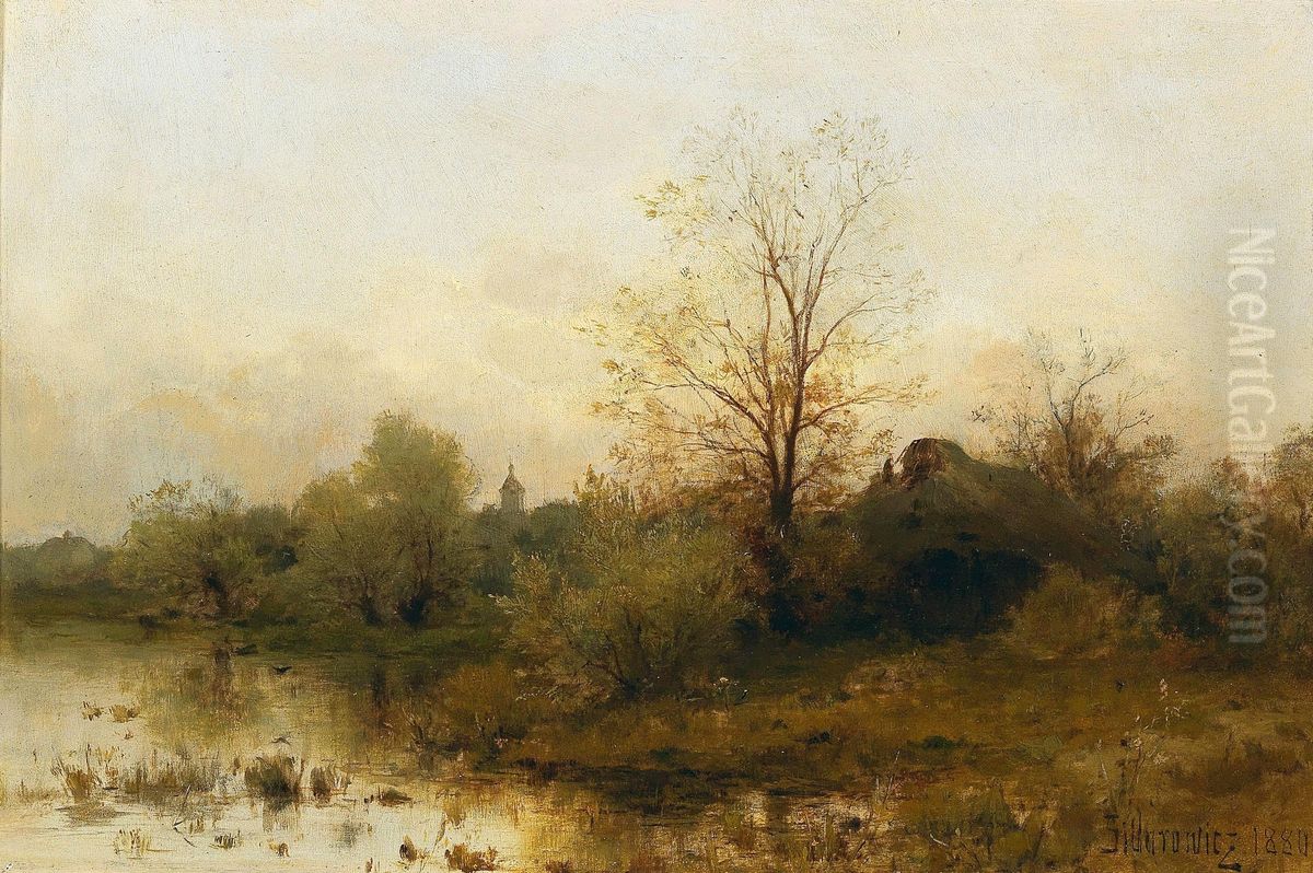 Autumnal landscape Oil Painting by Zygmunt Sidorowicz Autumnal landscape Oil Painting by Zygmunt Sidorowicz