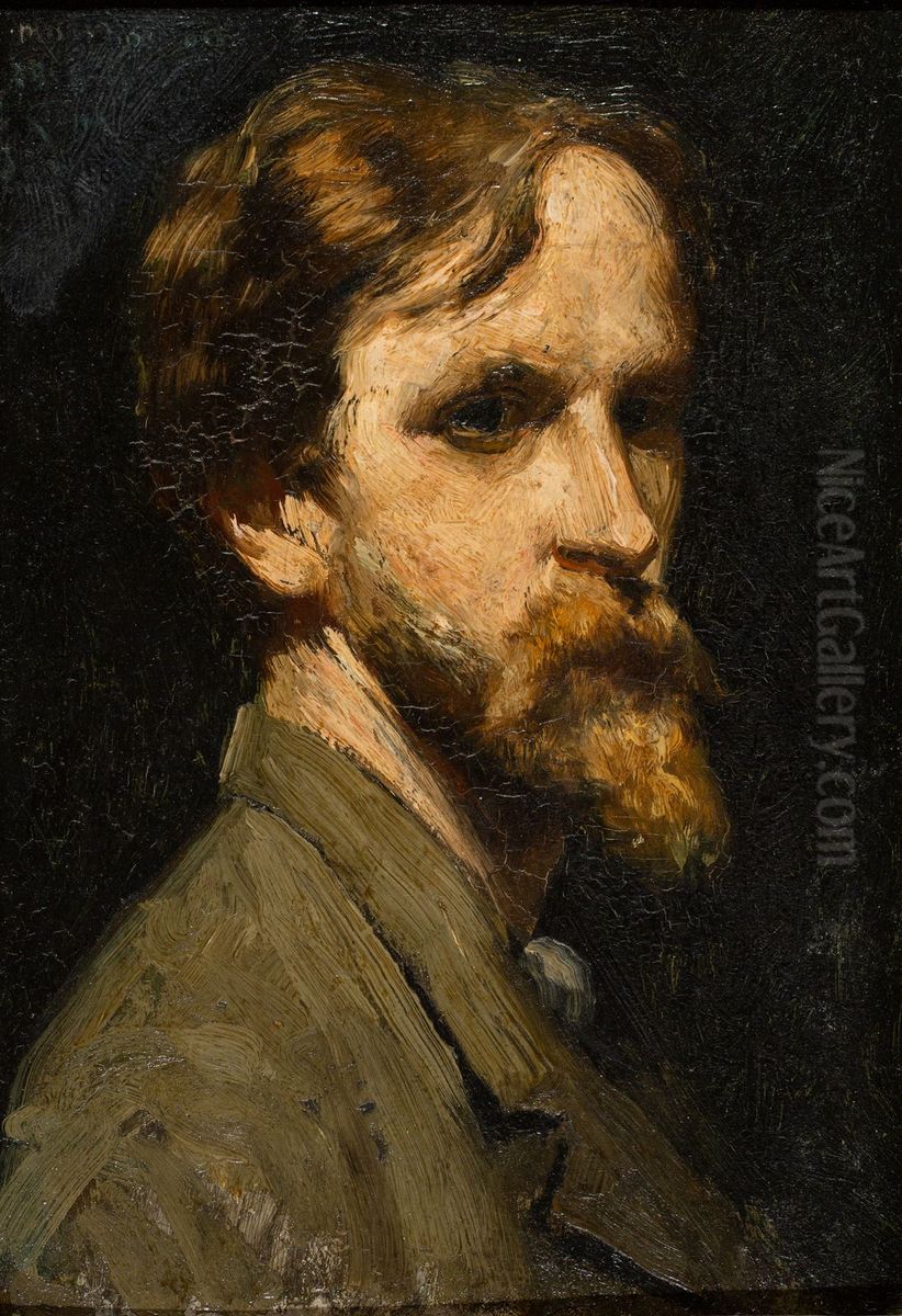 Self-Portrait Oil Painting by Emile Claus