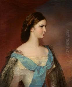 Portrat der Kaiserin Elisabeth von Osterreich (1837-1898)